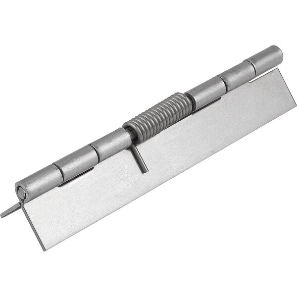 Spring Hinge Spring Open A=40, B=120, Form:A Without Hole, Steel Bright